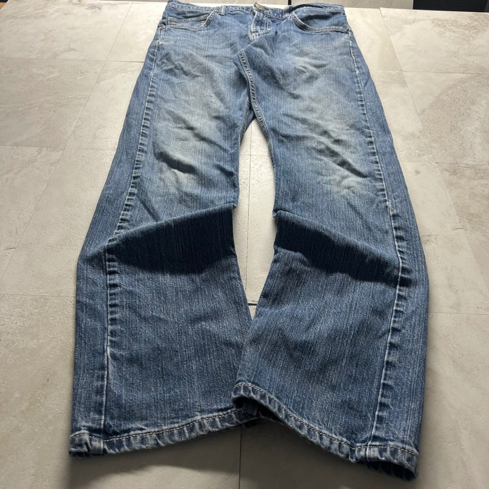 Wrangler 20X Jeans Blue Mens 34x32 Relaxed Bootcut Leg Western Denim